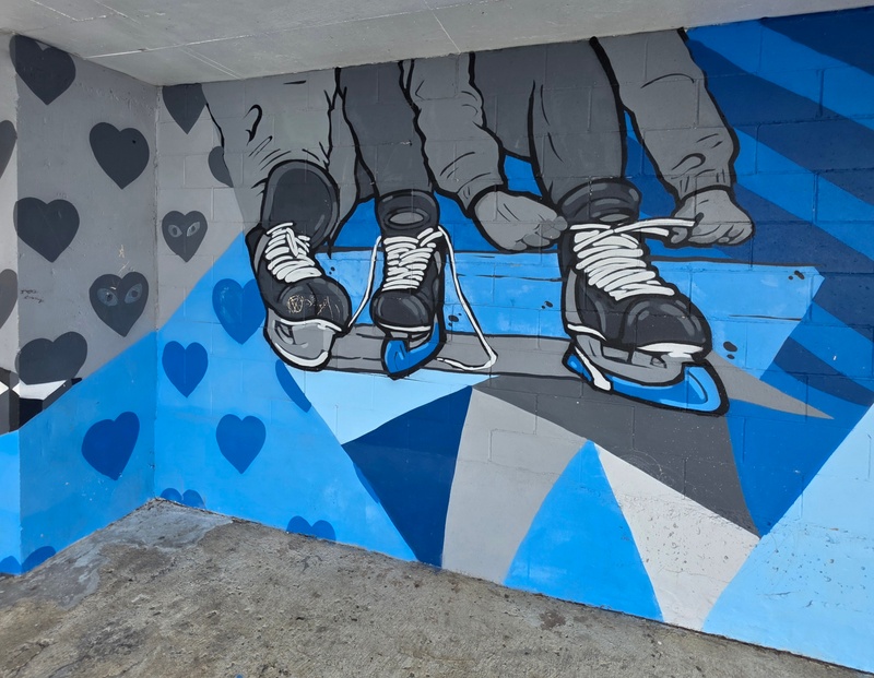 mural in Kingston by artist unknown.