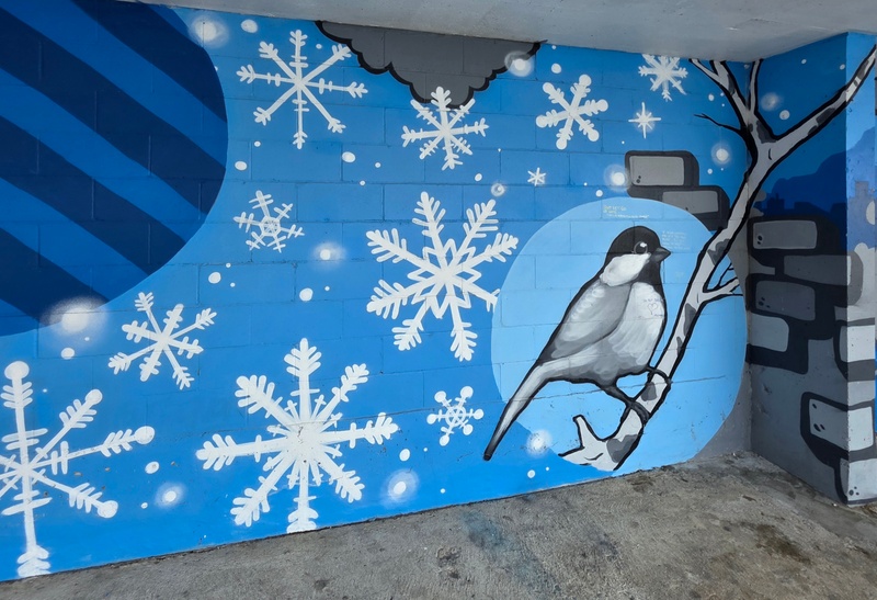 mural in Kingston by artist unknown.
