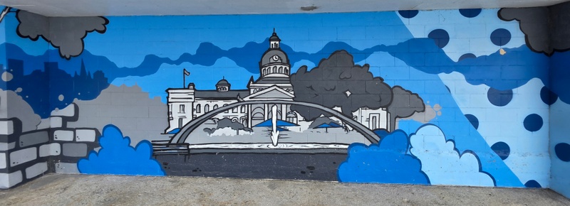 mural in Kingston by artist unknown.