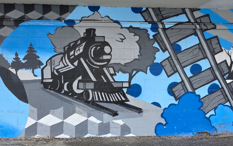 mural in Kingston by artist unknown.