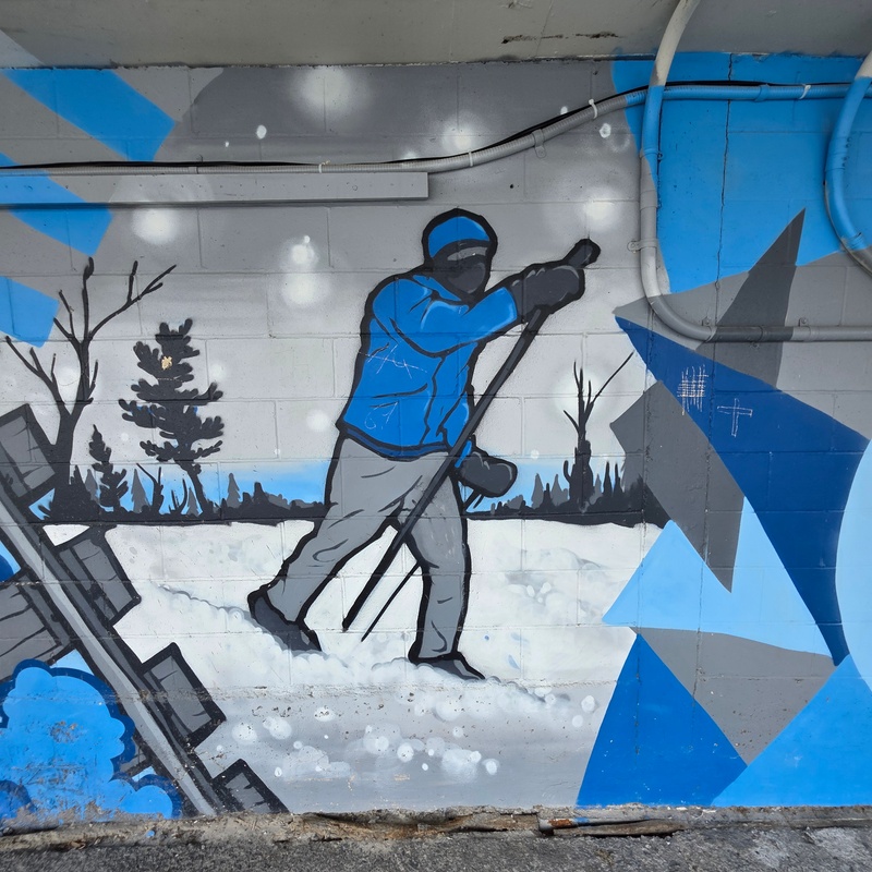 mural in Kingston by artist unknown.