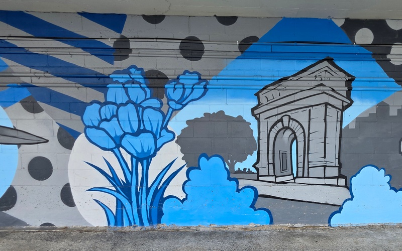 mural in Kingston by artist unknown.