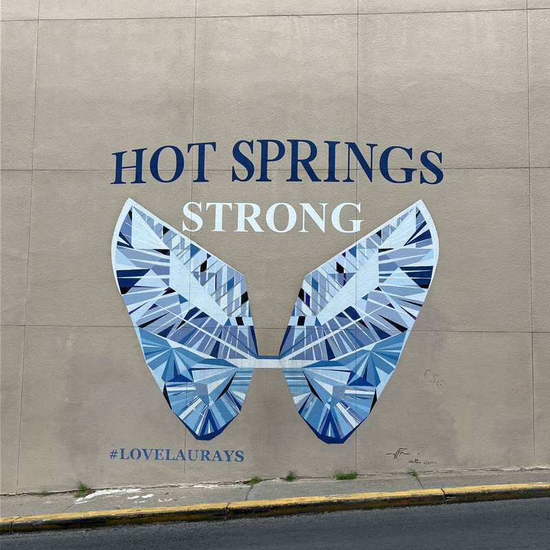 mural in Hot Springs by artist unknown.