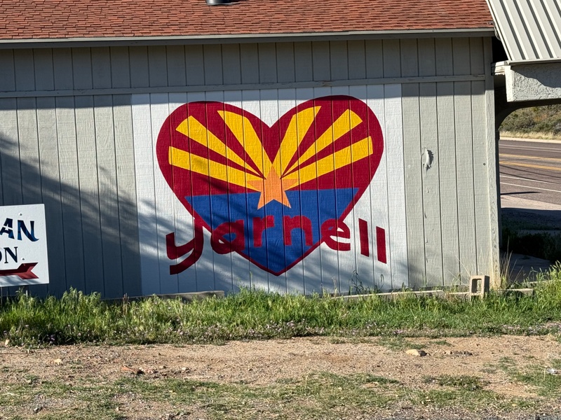 mural in Yarnell by artist unknown.