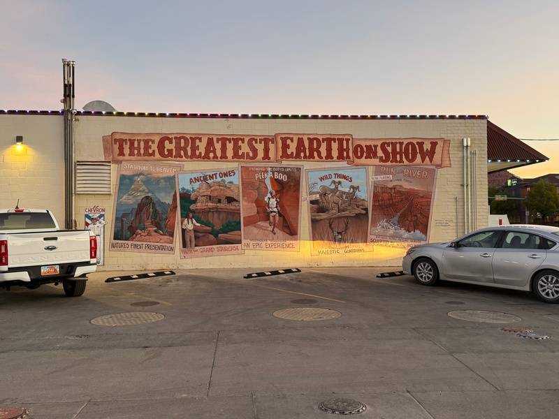 mural in Kanab by artist unknown.