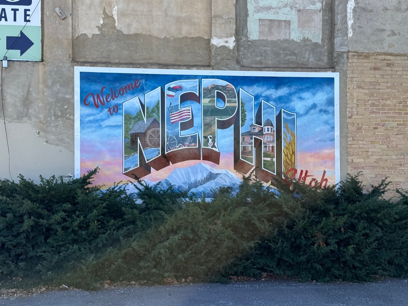 mural in Nephi by artist unknown.