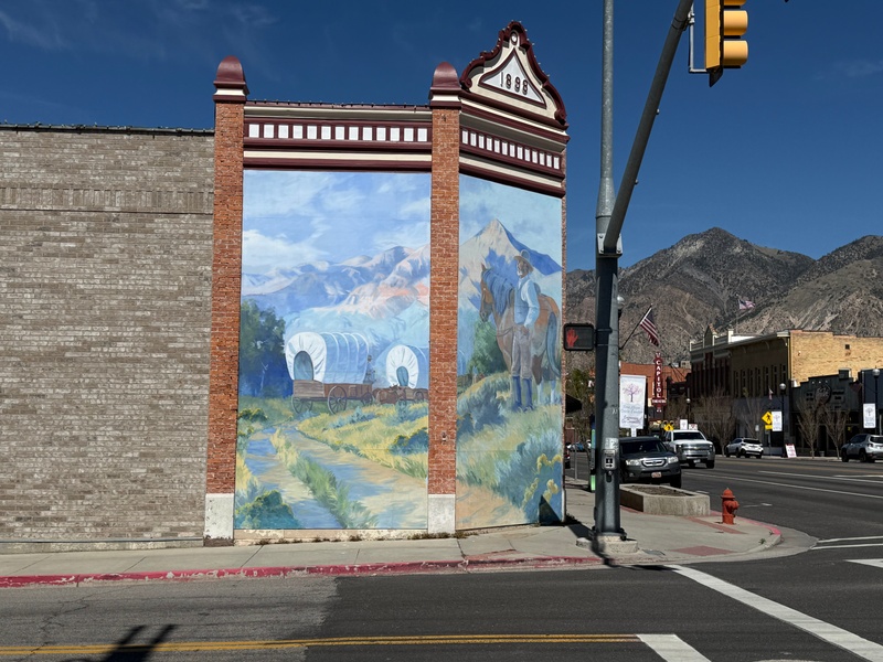 mural in Brigham City by artist unknown.