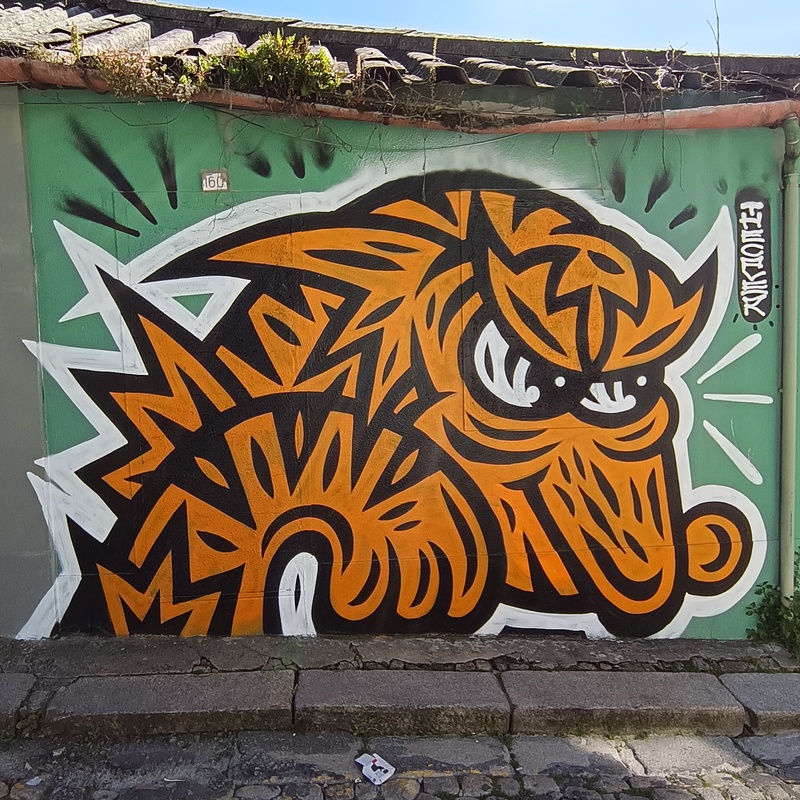 mural in Porto by artist unknown.
