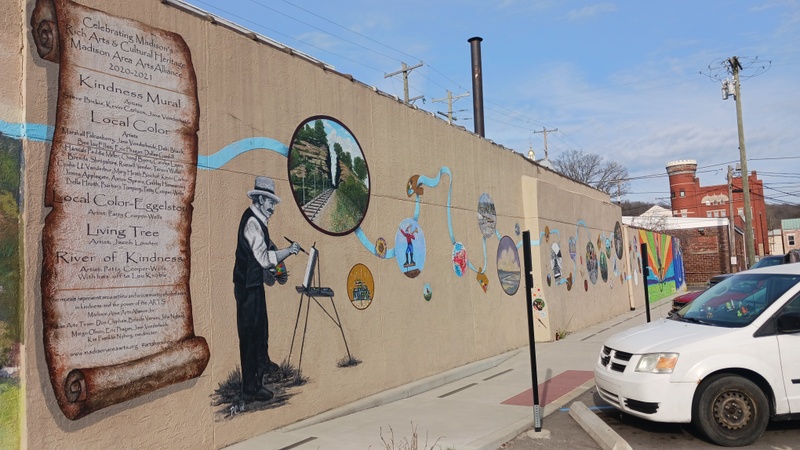 mural in Madison by artist unknown.
