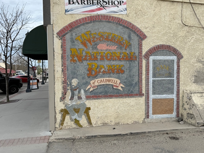 mural in Caldwell by artist unknown.