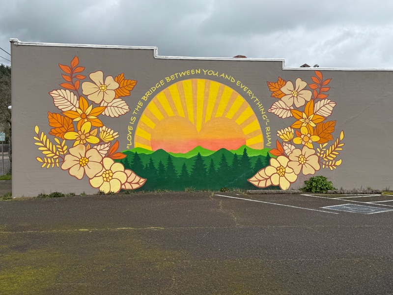 mural in Cottage Grove by artist unknown.