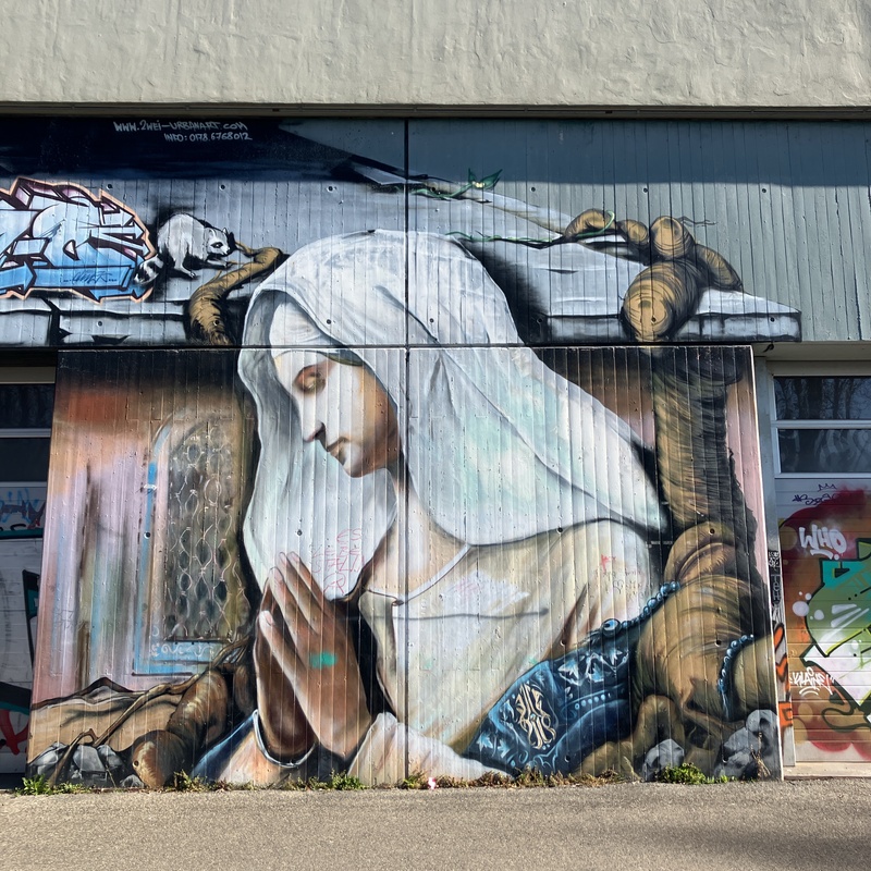 mural in Stuttgart by artist unknown.