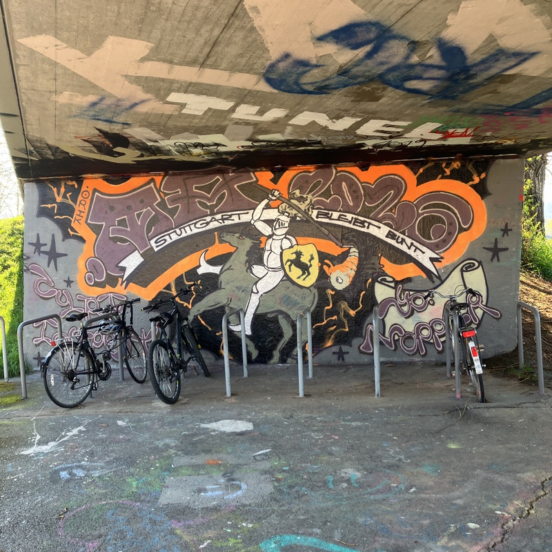 mural in Stuttgart by artist unknown.