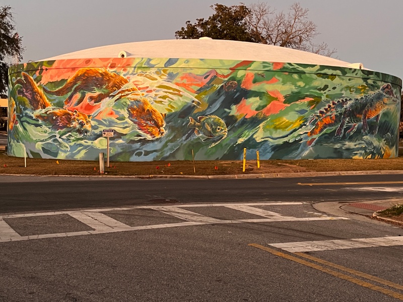 mural in  by artist unknown.