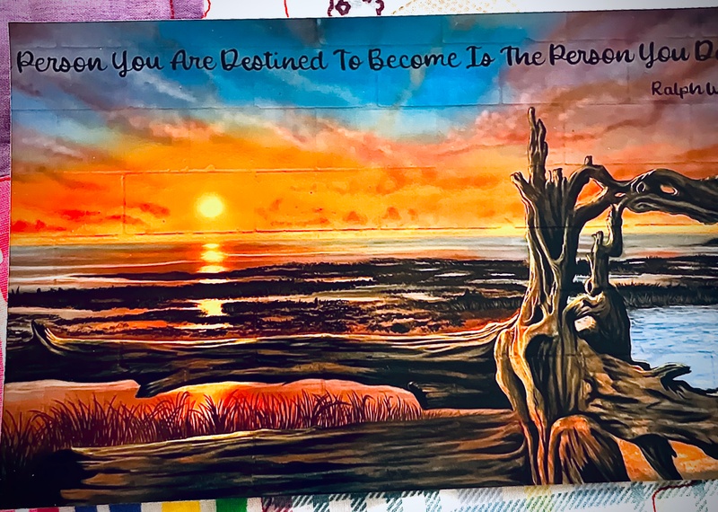 mural in  by artist unknown.