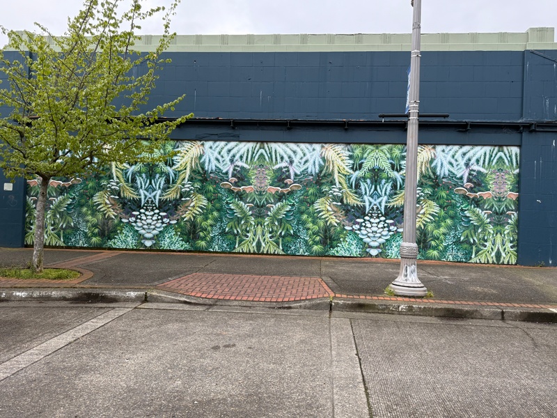 mural in Vancouver by artist unknown.