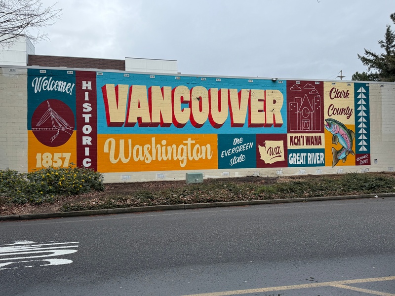 mural in Vancouver by artist unknown.