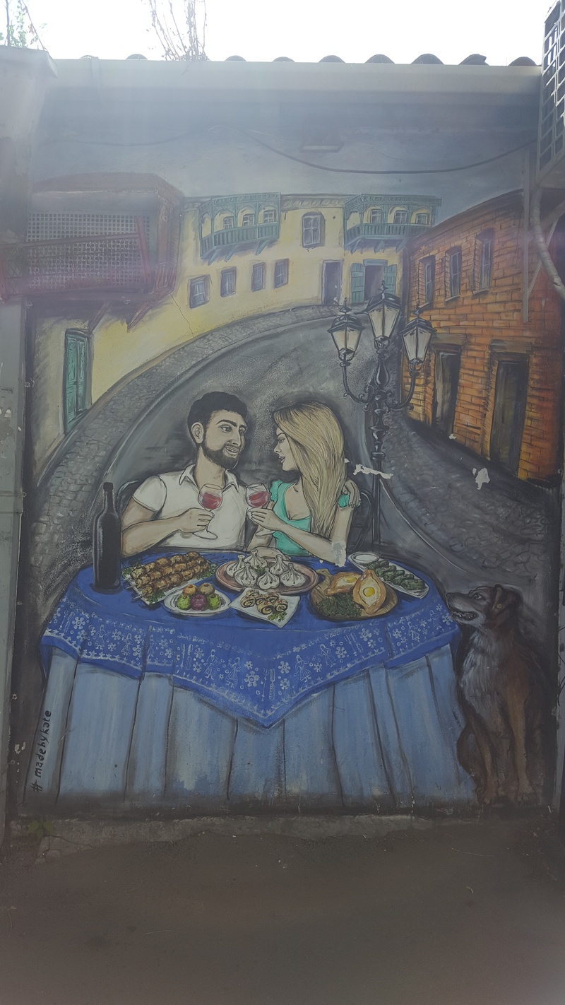 mural in T