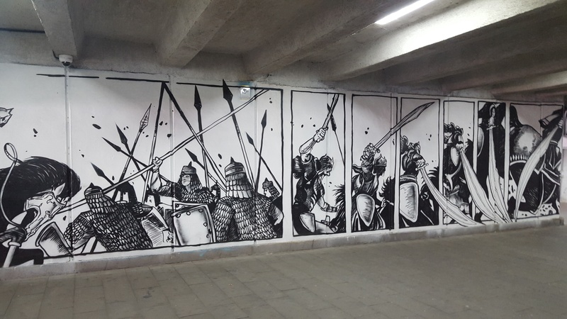 mural in  by artist unknown.
