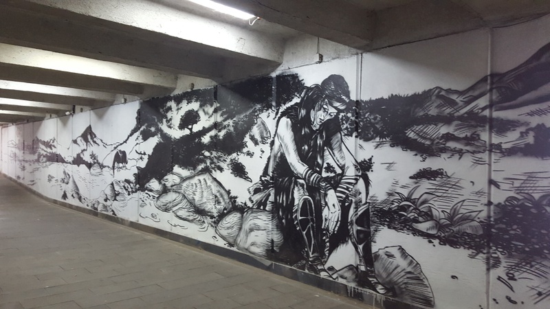 mural in  by artist unknown.