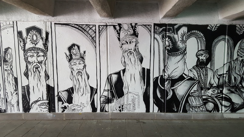 mural in  by artist unknown.