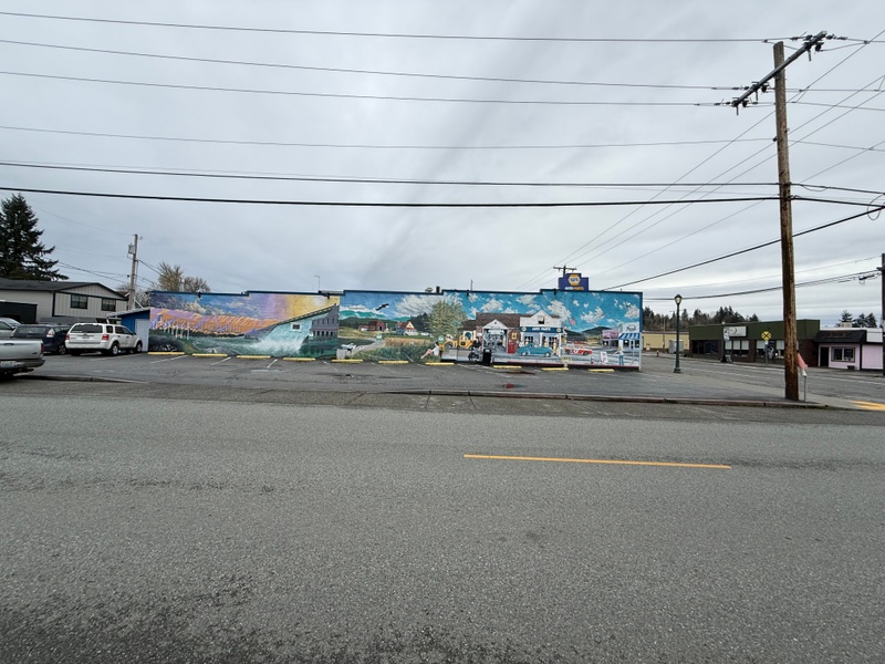 mural in Monroe by artist unknown.