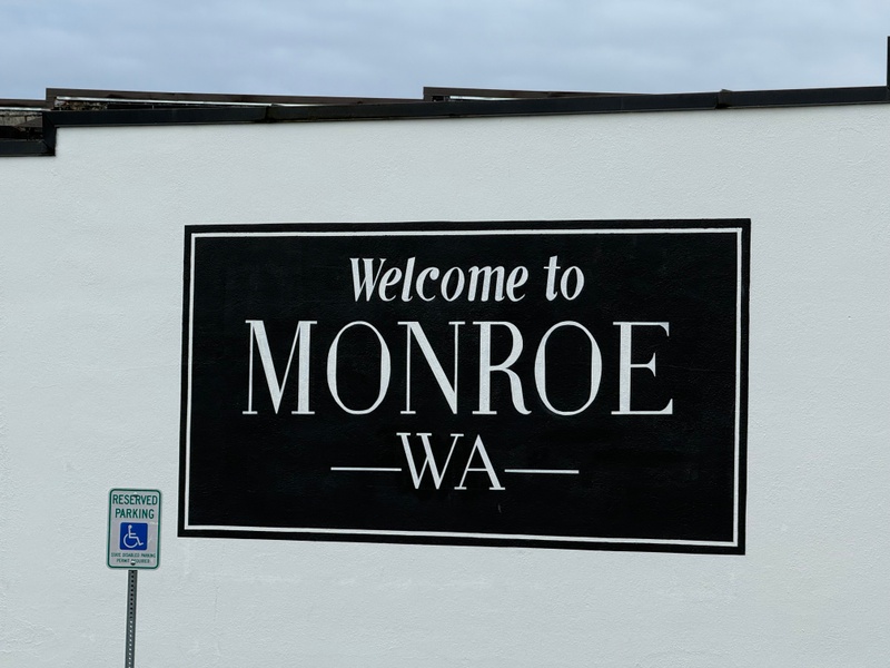 mural in Monroe by artist unknown.