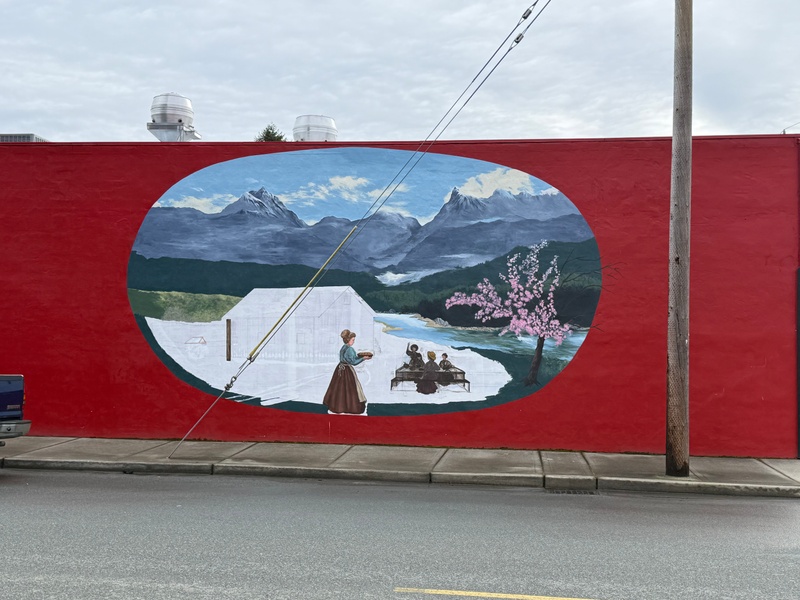 mural in Sultan by artist unknown.