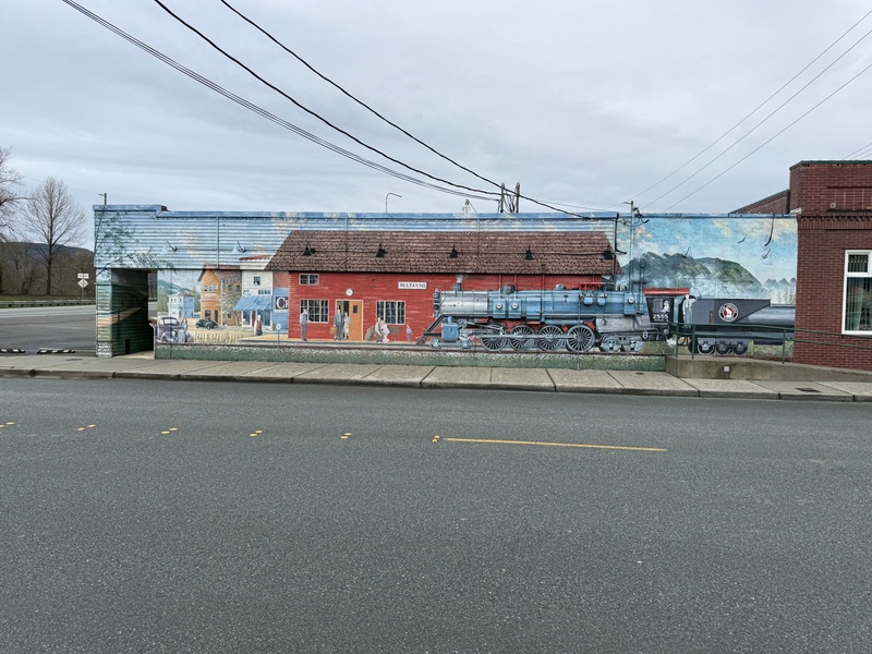 mural in Sultan by artist unknown.