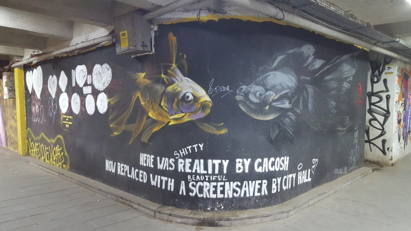 mural in  by artist unknown.
