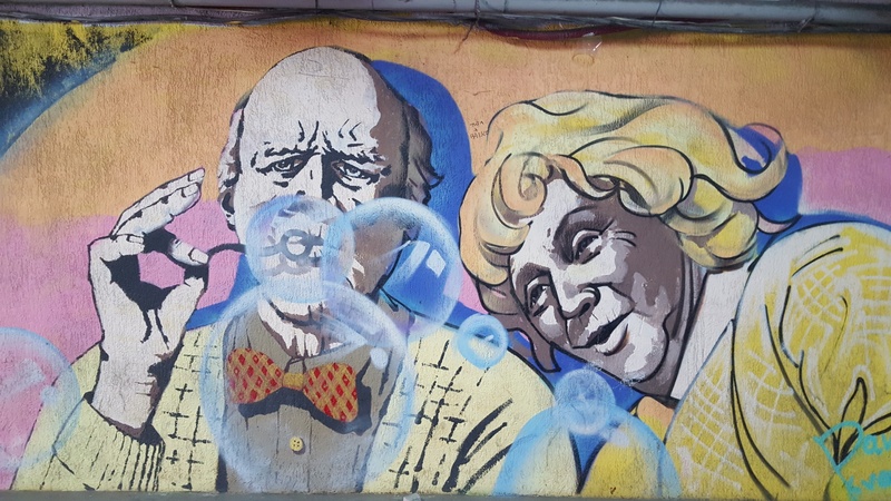 mural in  by artist unknown.