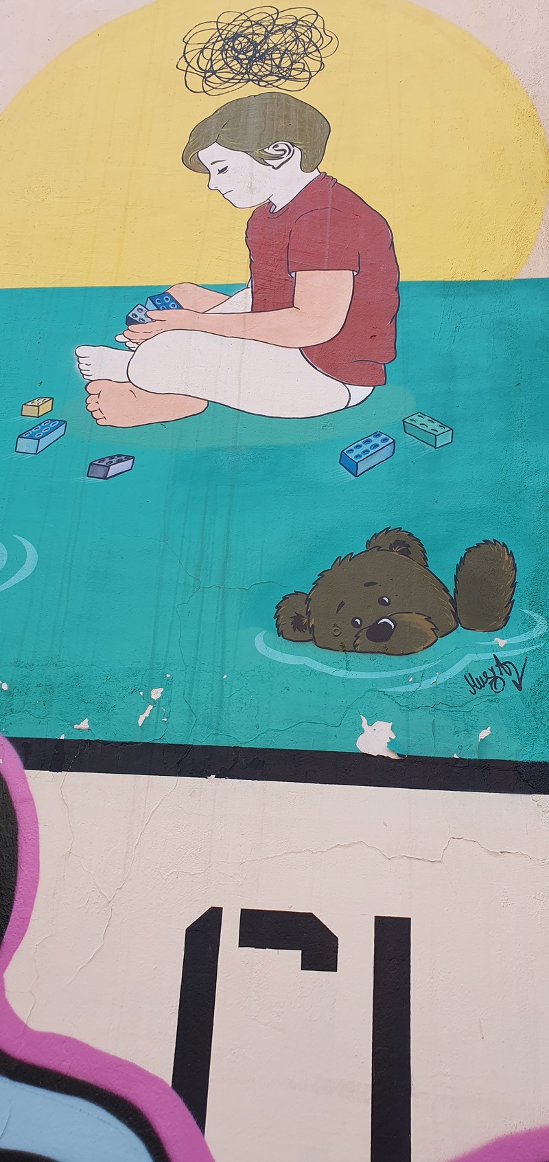 mural in T