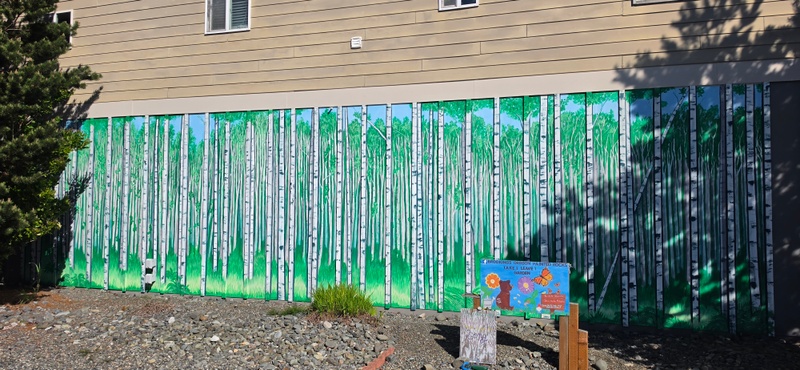 mural in Brookings by artist unknown.