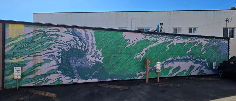 mural in Brookings by artist unknown.