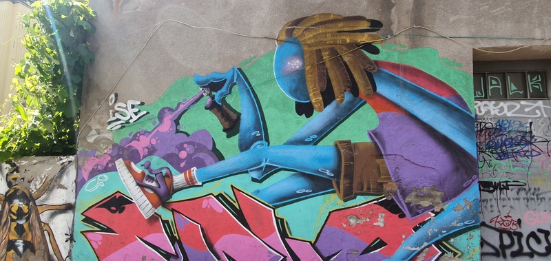 mural in  by artist unknown.