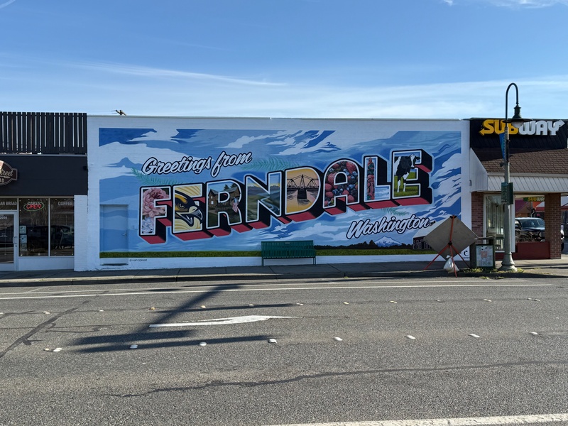 mural in Ferndale by artist unknown.