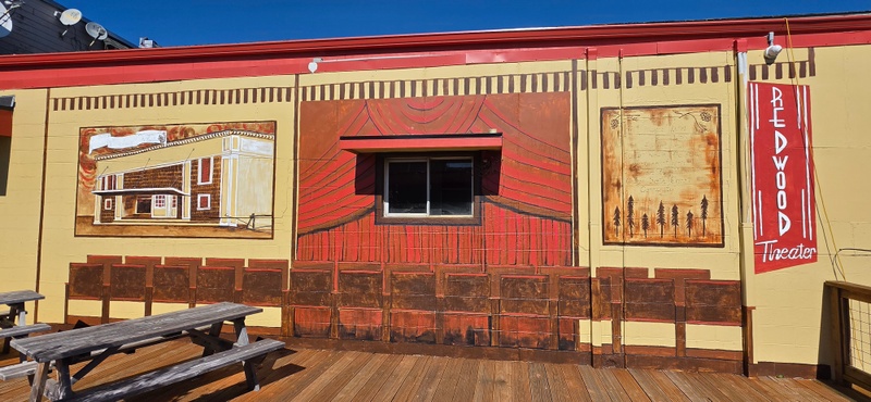 mural in Brookings by artist unknown.