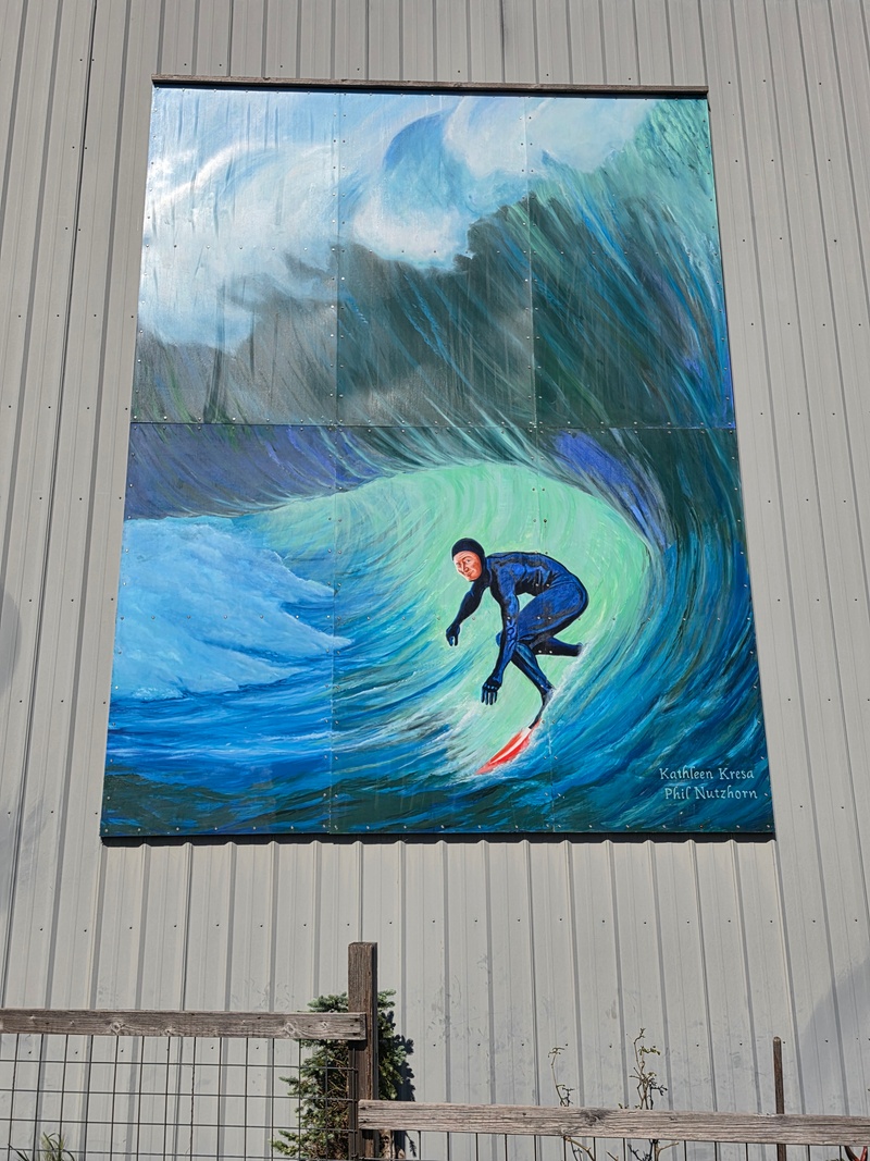mural in Brookings by artist unknown.