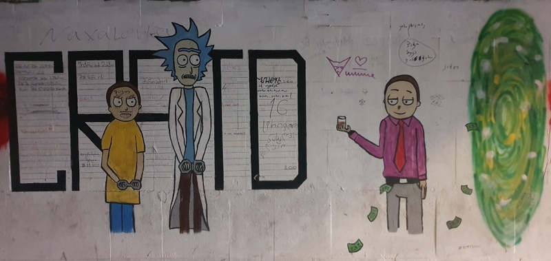 mural in  by artist unknown.