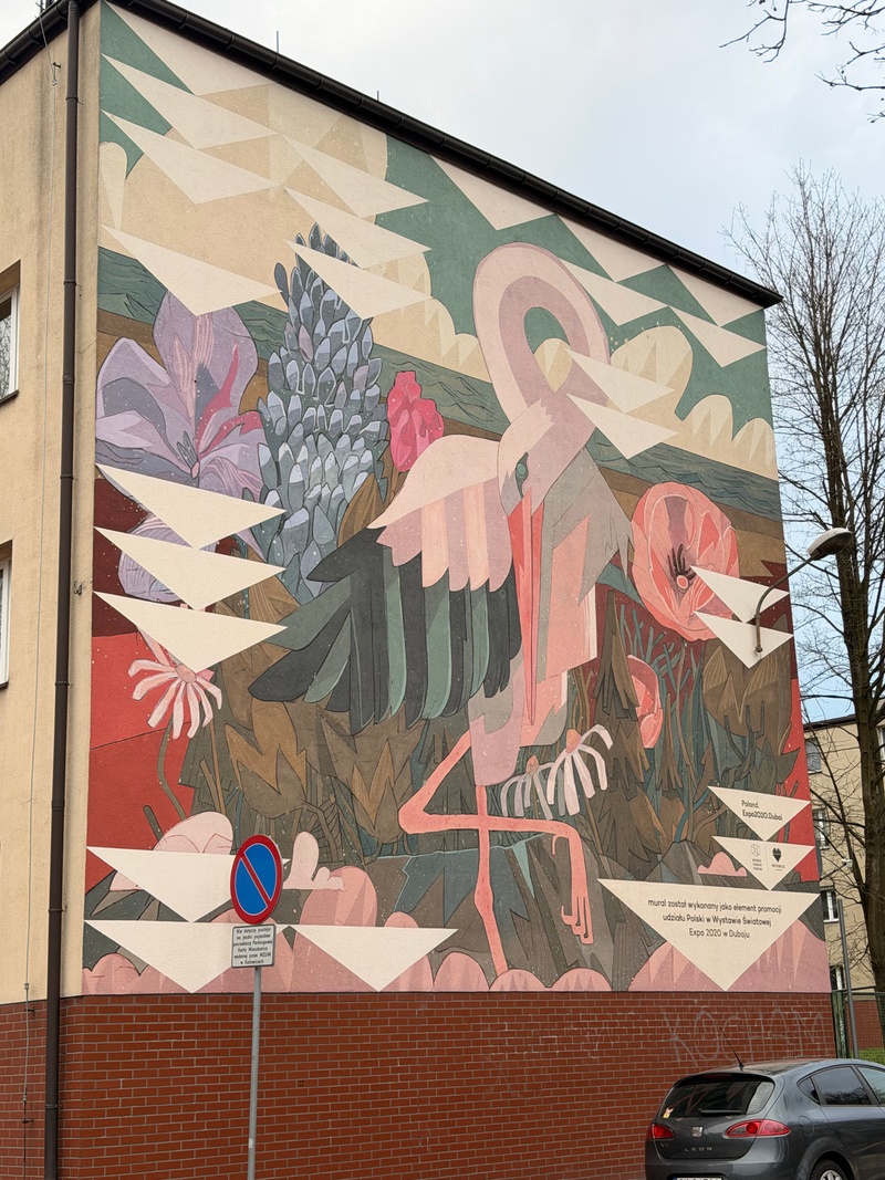 mural in Katowice by artist unknown.