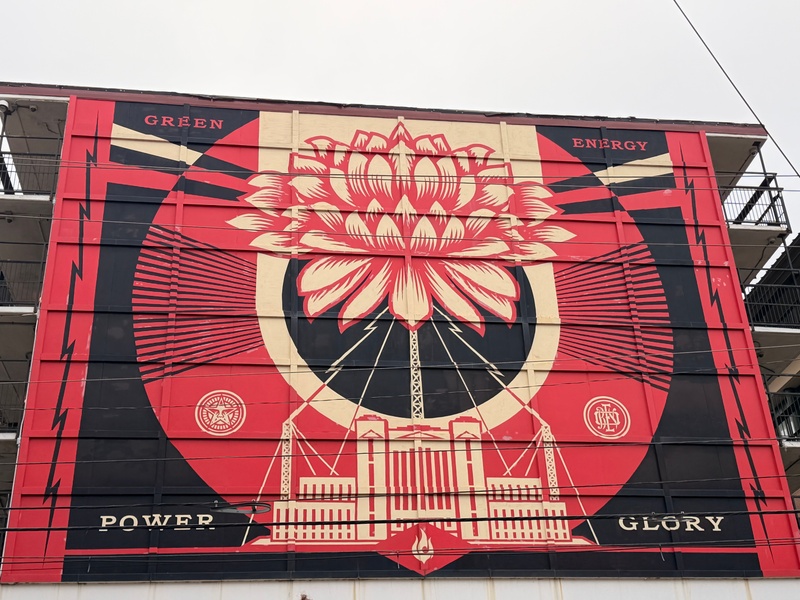 mural in Charleston by artist unknown.