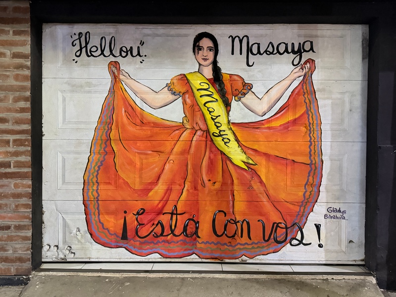 mural in Masaya by artist unknown.