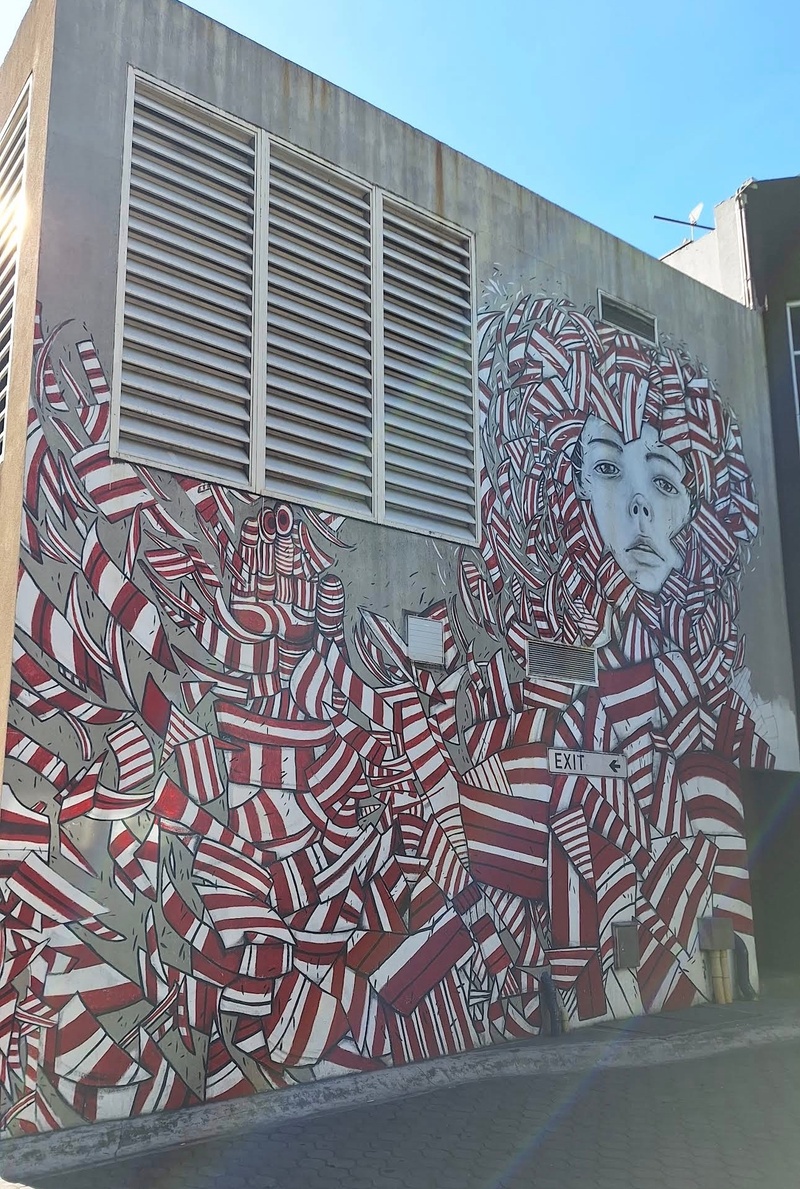mural in  by artist unknown.