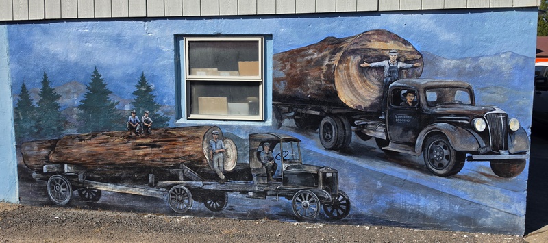 mural in Banks by artist unknown.