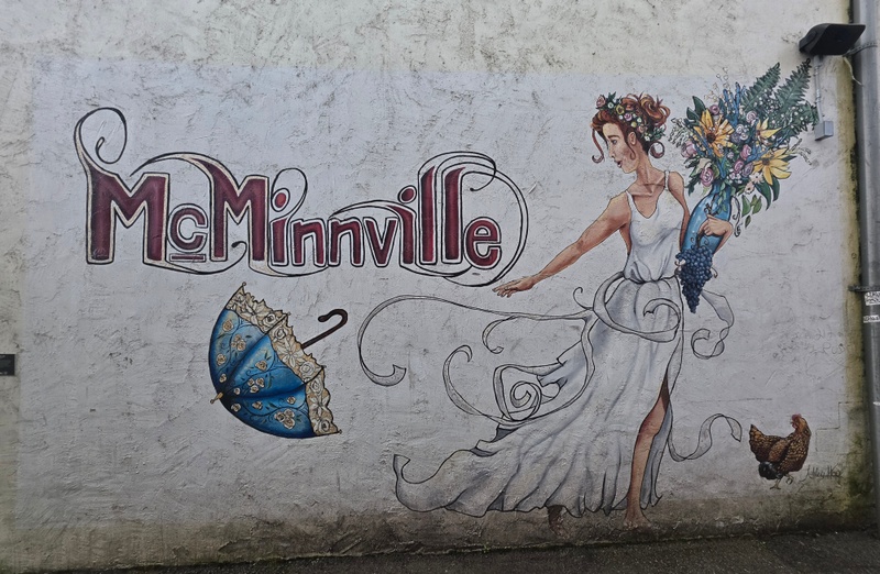 mural in McMinnville by artist unknown.