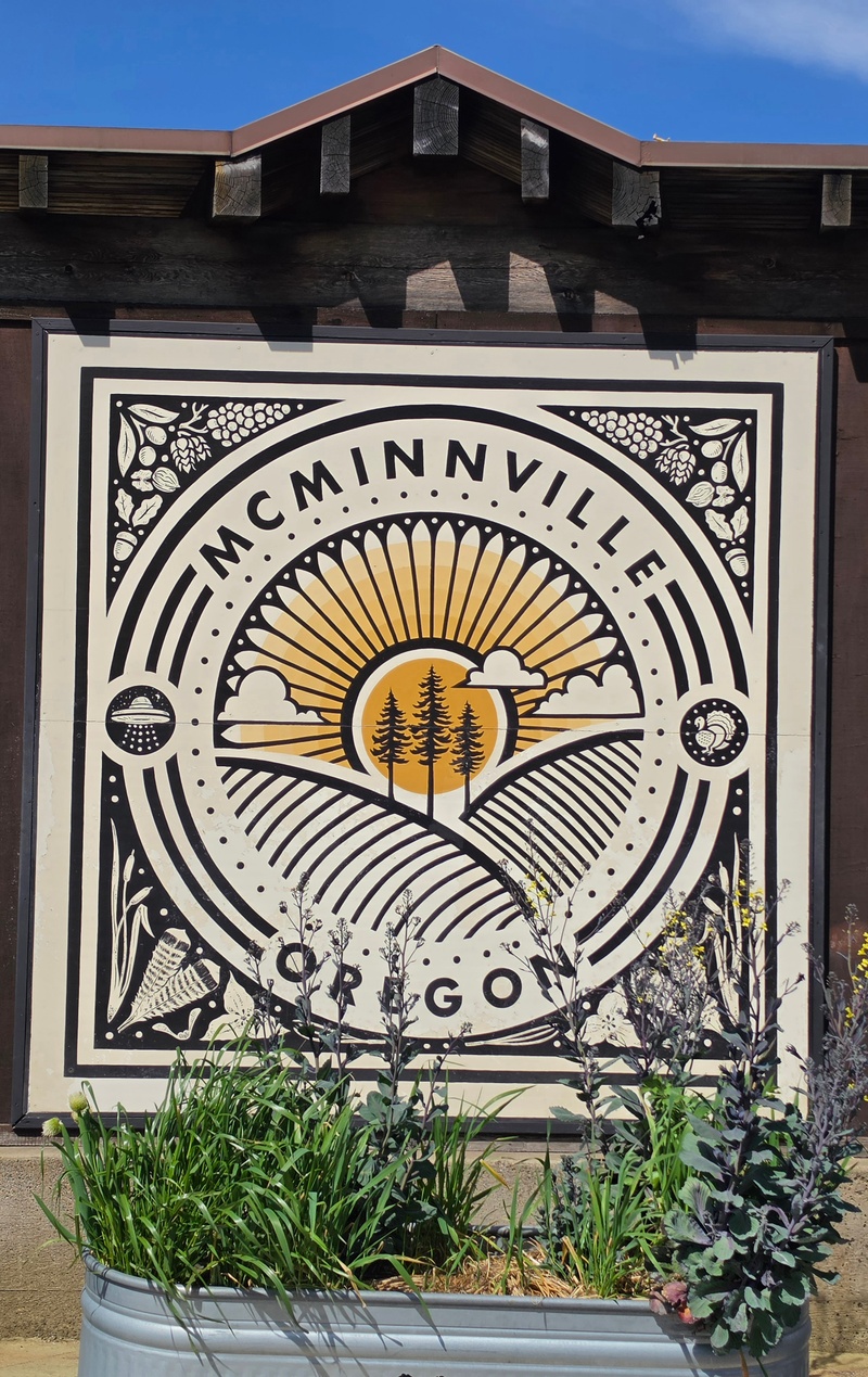 mural in McMinnville by artist unknown.