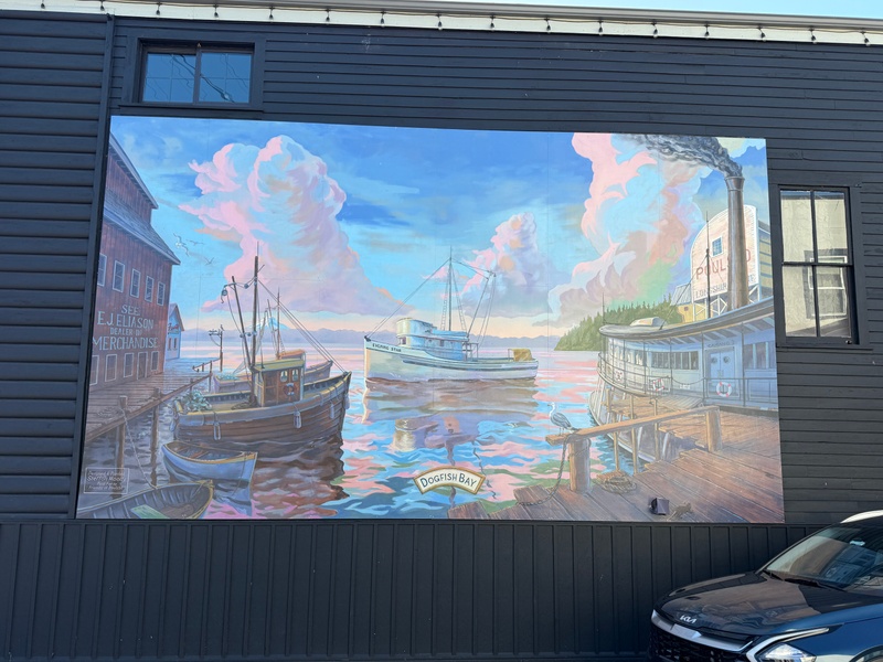 mural in Poulsbo by artist unknown.