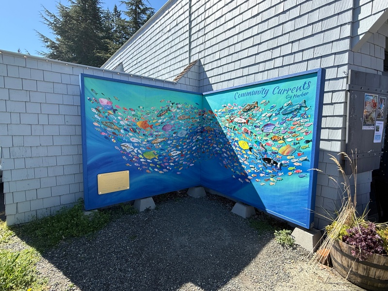 mural in Gig Harbor by artist unknown.