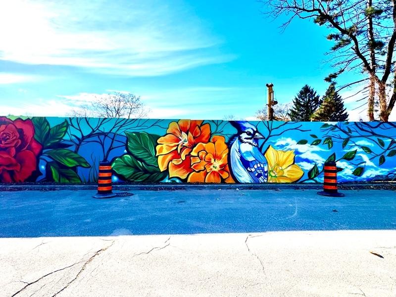 mural in Toronto by artist Tetyana Bibik.