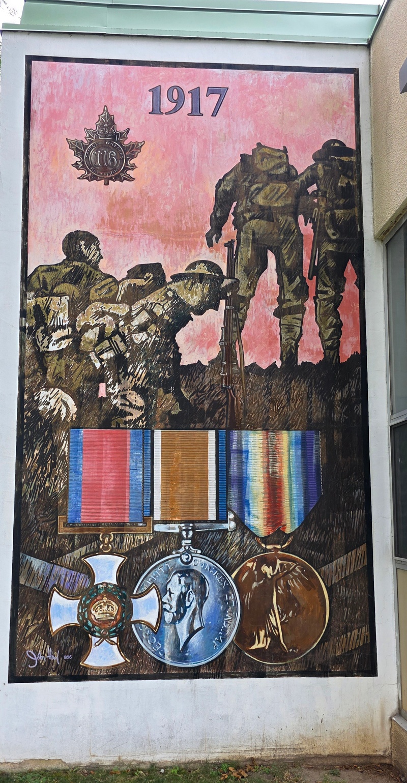 mural in Oshawa by artist unknown.